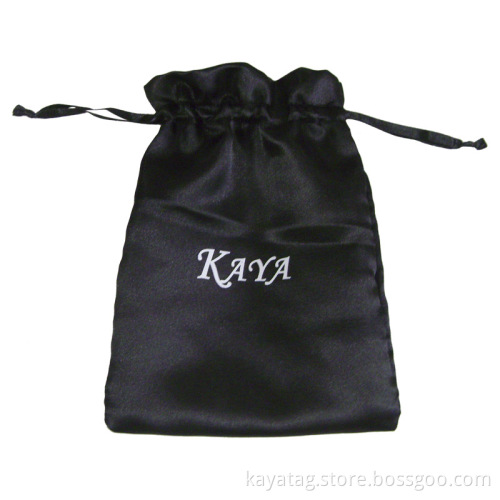 Black Satin Pouch